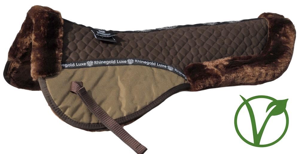 Rhinegold Luxe Fur Half Pad (Brown/Brown)