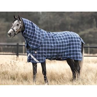 Horseware Rhino Plus Heavy with Vari-Layer 450g (6'0" - Navy Check/Indigo) *Clearance*