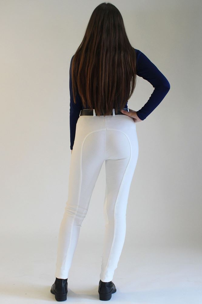 Gallop Ladies Classic Plain Jodhpurs (White)
