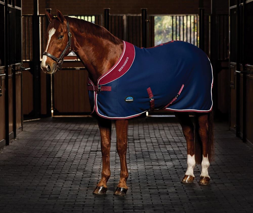 Weatherbeeta Opulence Show Sheet Standard (Navy/Burgundy)