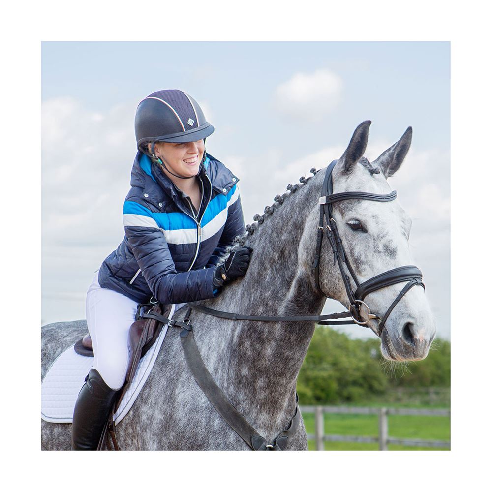 Coldstream Southdean Quilted Coat (Navy/White/Blue)