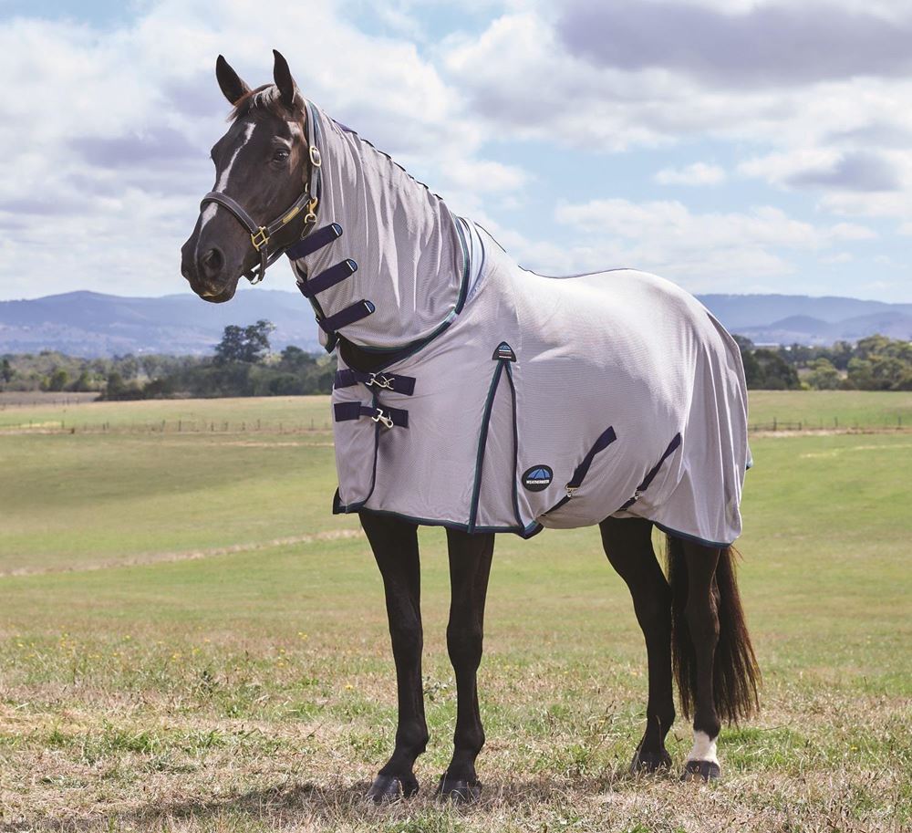 Weatherbeeta Comfitec Zephyr Fly Sheet Combo (Grey/Navy/Forest Green)