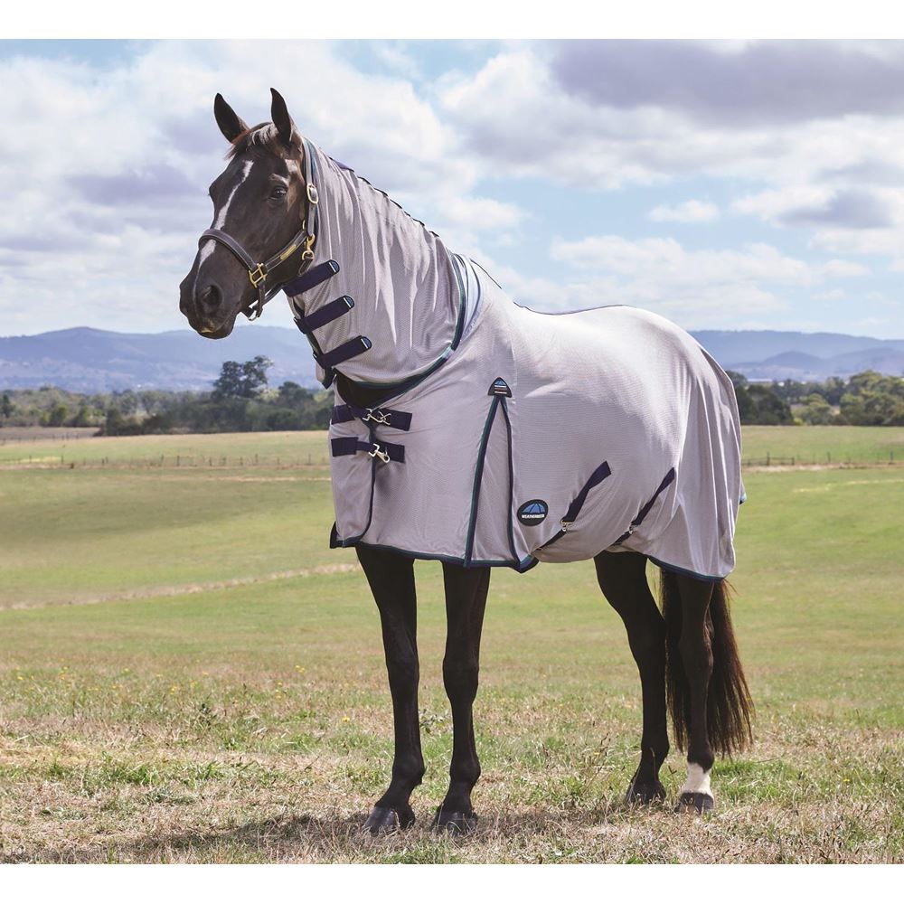 Weatherbeeta Comfitec Zephyr Fly Sheet Combo (Grey/Navy/Forest Green)