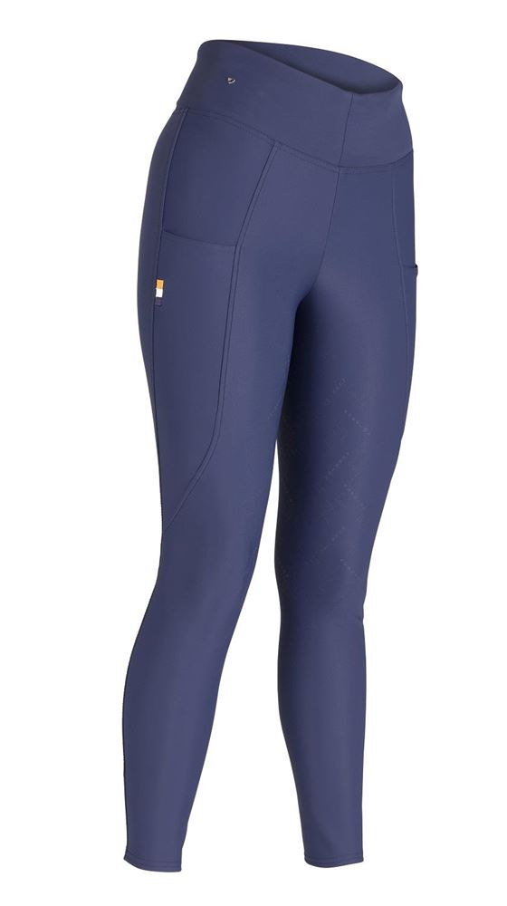 Shires Aubrion Optima Ladies Sport Riding Tights (Navy)