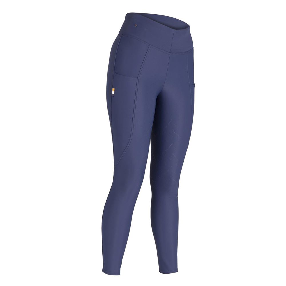 Shires Aubrion Optima Ladies Sport Riding Tights (Navy)