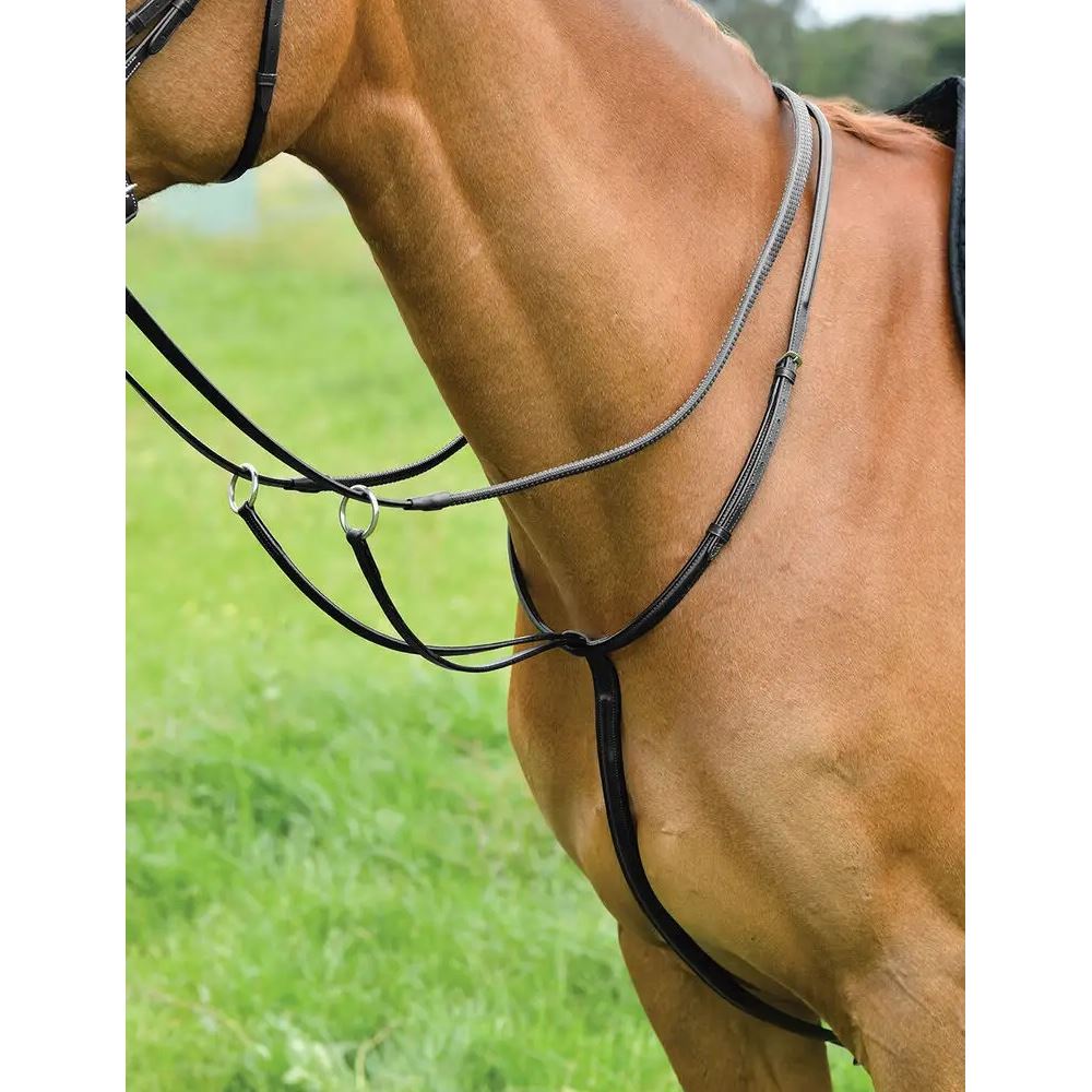 Kincade Classic Plain Raised Running Martingale (Black)