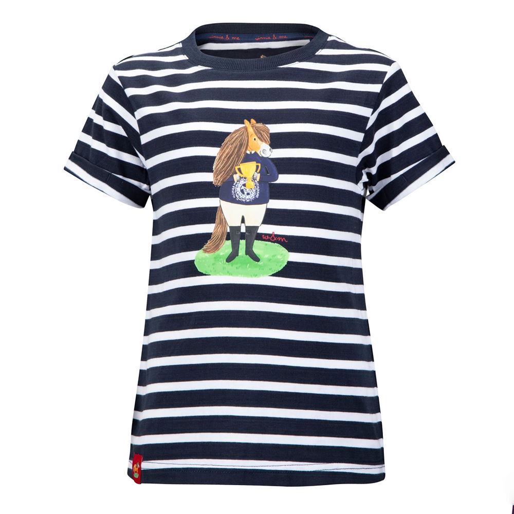 Shires Winnie & Me T-Shirt (Navy Stripe)