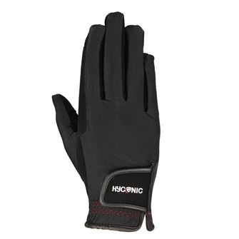 HyCONIC by Hy Equestrian Adult's Riding Gloves (Black)