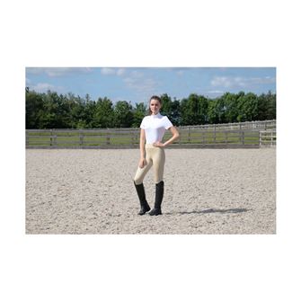 Hy Equestrian DynaMizs Scarlet Show Shirt - 15/16yrs (White) *Clearance*