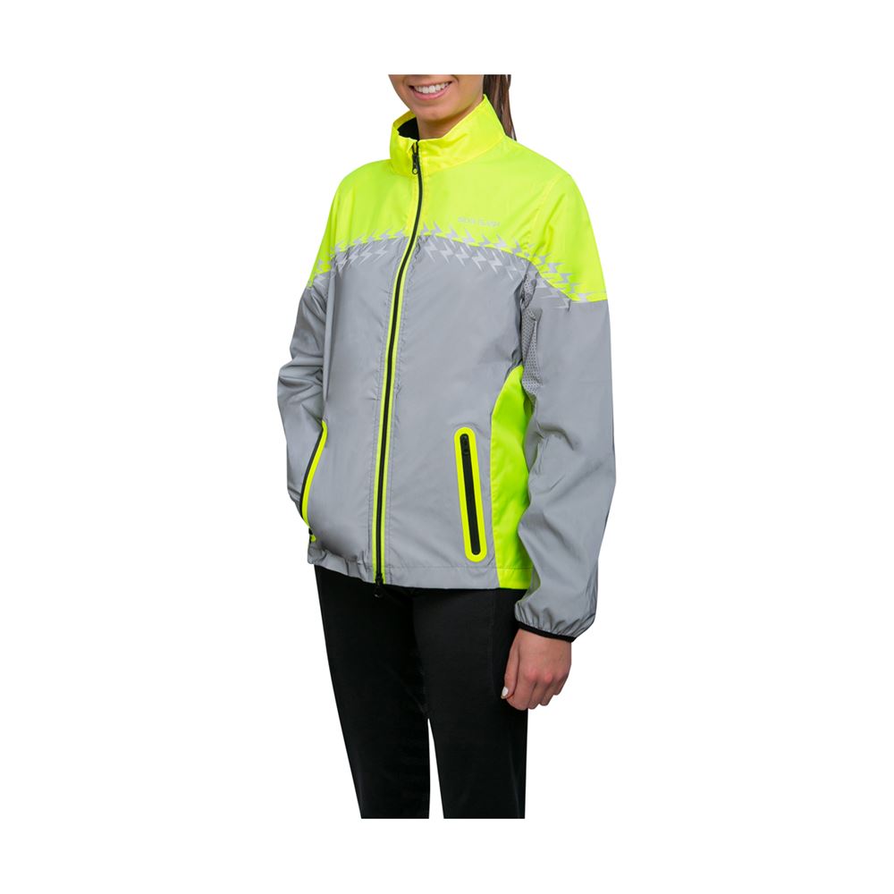 Hy Equestrian Silva Flash Lightweight Duo Reflective Jacket (Yellow/Reflective Silver)