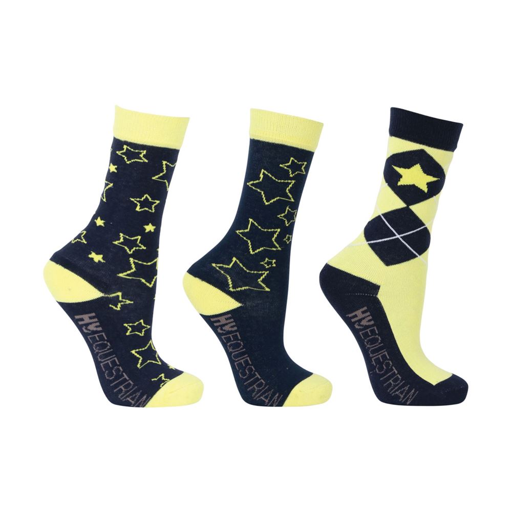 Hy Equestrian Stella Children's Socks (3 pack)