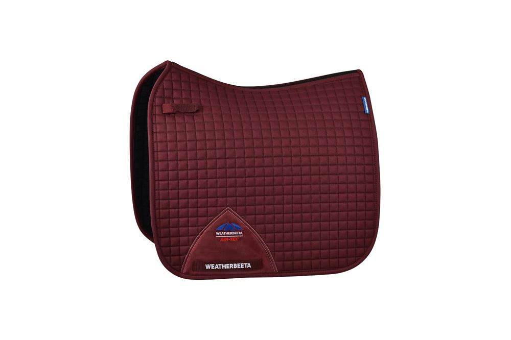 Weatherbeeta Prime Air-Tec Dressage Saddle Pad (Burgundy)
