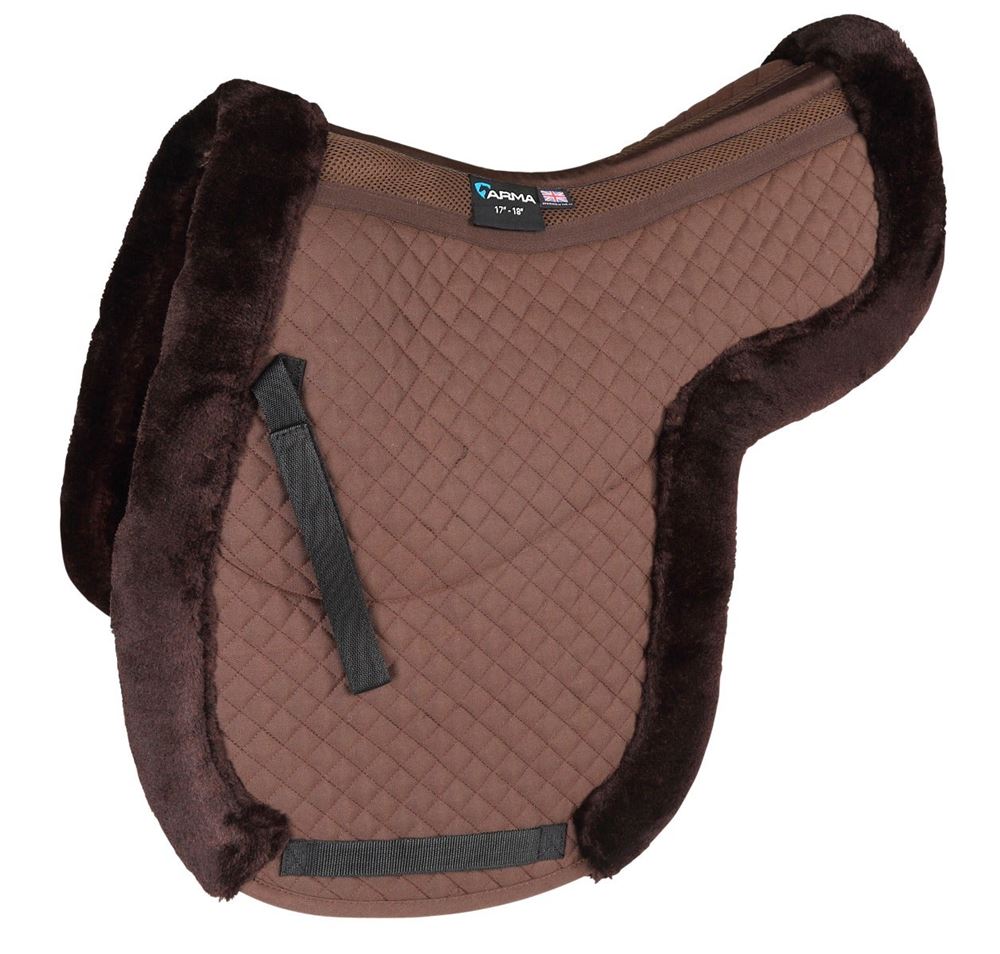Shires ARMA Fully Lined Numnah (Brown)