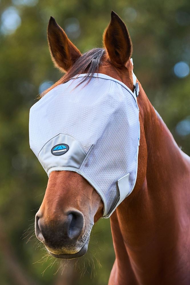 Weatherbeeta Comfitec Hexi Shield Duo Fly Mask (Silver)