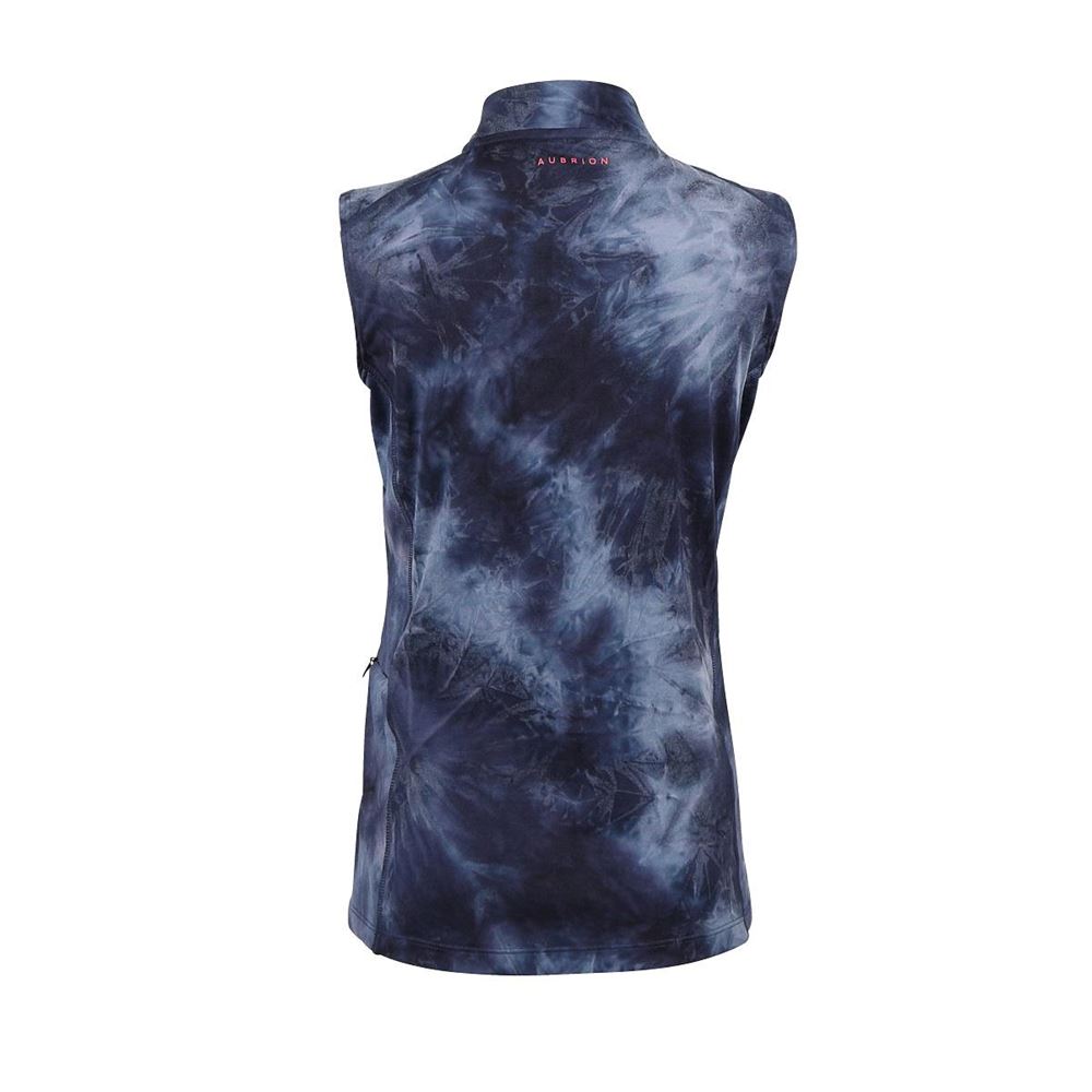 Shires Aubrion Revive Sleeveless Base Layer - Young Rider (Navy Tie Dye)
