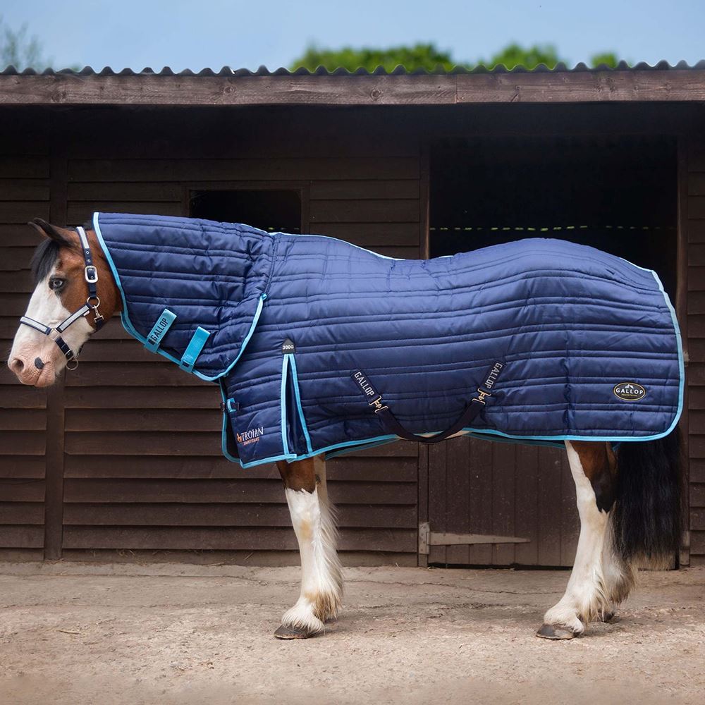 Gallop Trojan 300g Combo Stable Rug (Navy/Sky Bindings)