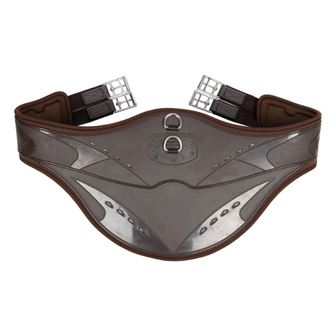 ProReaction Contoured TPU Vented Long Stud Girth by Hy Equestrian (Brown)