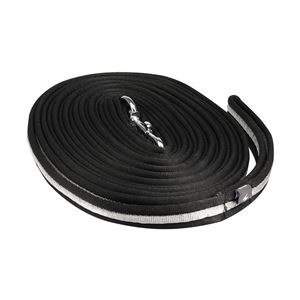 Hy Equestrian Silva Flash Lunge Rein (Black/Reflective Silver)