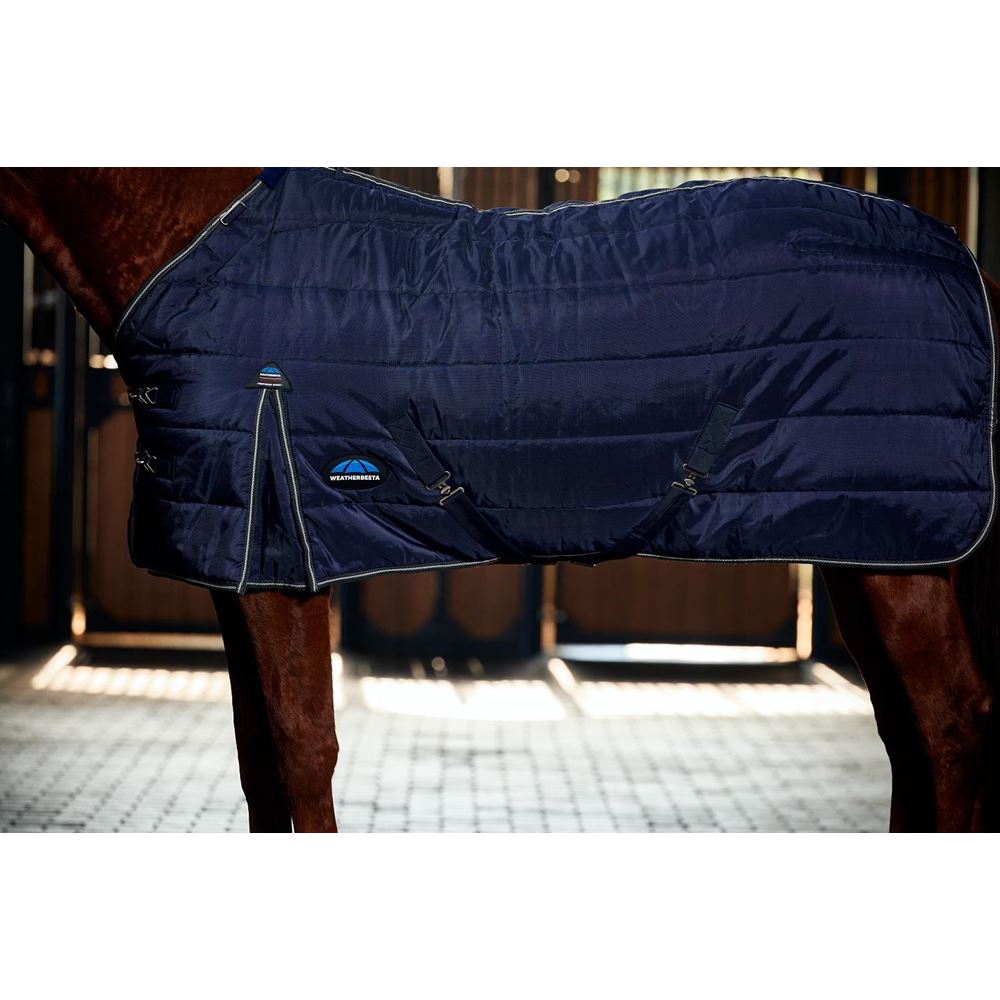 Weatherbeeta Comfitec PP Chanel Quilt Stable Detach-A-Neck - 220g (Navy/Charcoal)