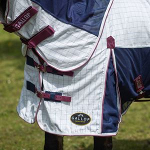 Gallop Air Mesh Dual Summer Sheet (White/Navy)