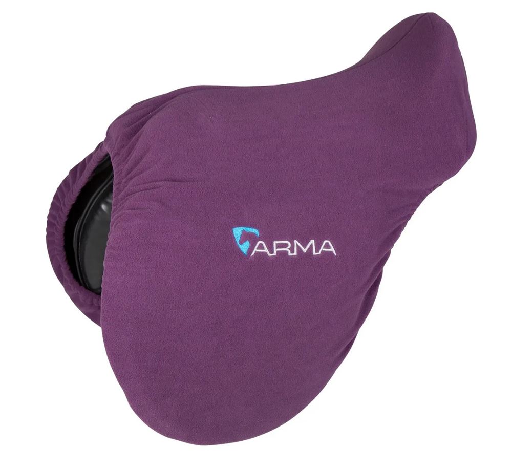 Shires ARMA Fleece Saddle Cover 17"-18" (Plum)