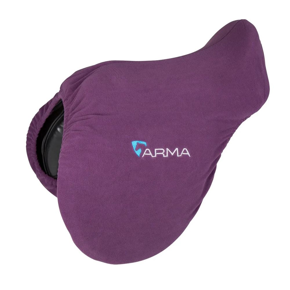 Shires ARMA Fleece Saddle Cover 17"-18" (Plum)