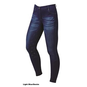 Dublin Shona Full Grip Silicone Print Denim Breeches
