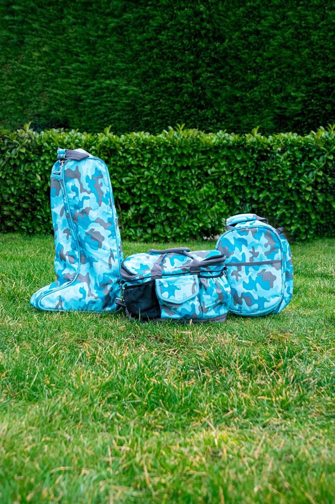 Hy Equestrian DynaForce Grooming Bag (Pacific/Grey)