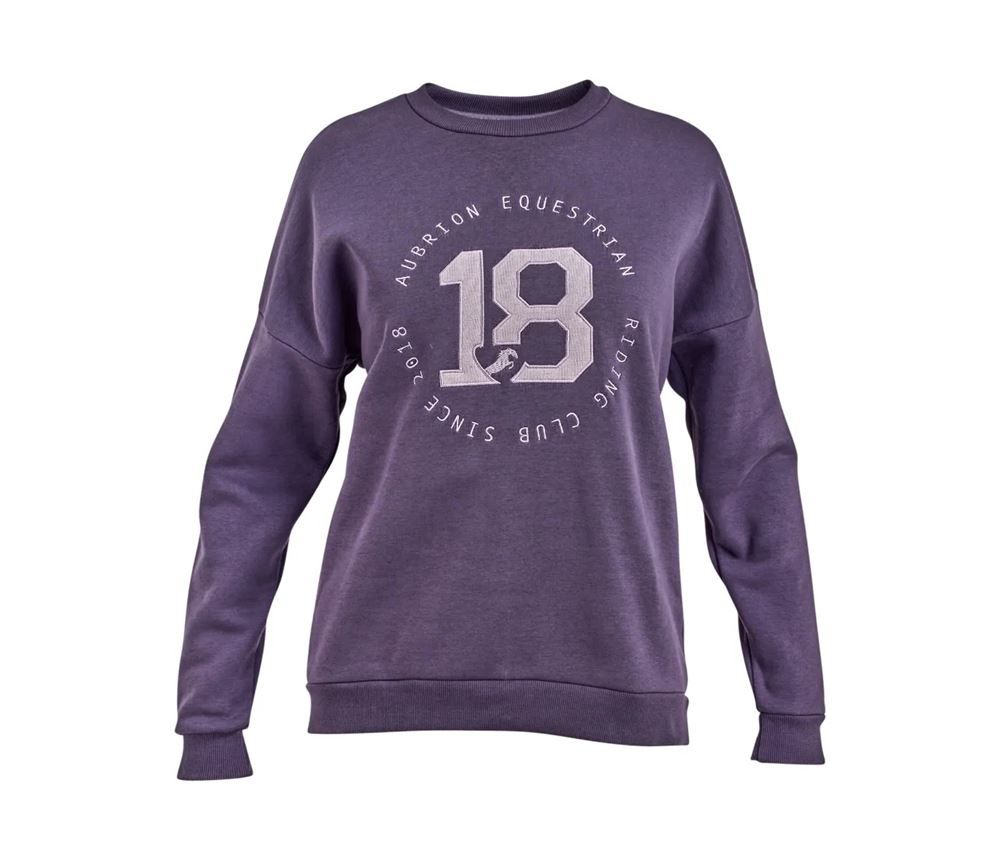 Shires Aubrion Serene Ladies Sweatshirt (Purple)