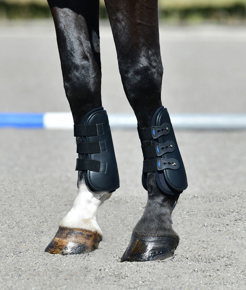 Weatherbeeta Tough-Tec Open Front Boots (Black)