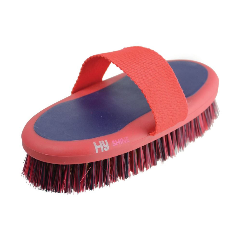 Hy Equestrian Pro Groom Sponge Brush (Red/Navy)