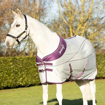 Hy Equestrian DefenceX Shield Sport Air Cooler Rug (Grey/Purple)