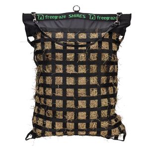 Shires FreeGraze Deluxe Web Hay Bag Black (Large)