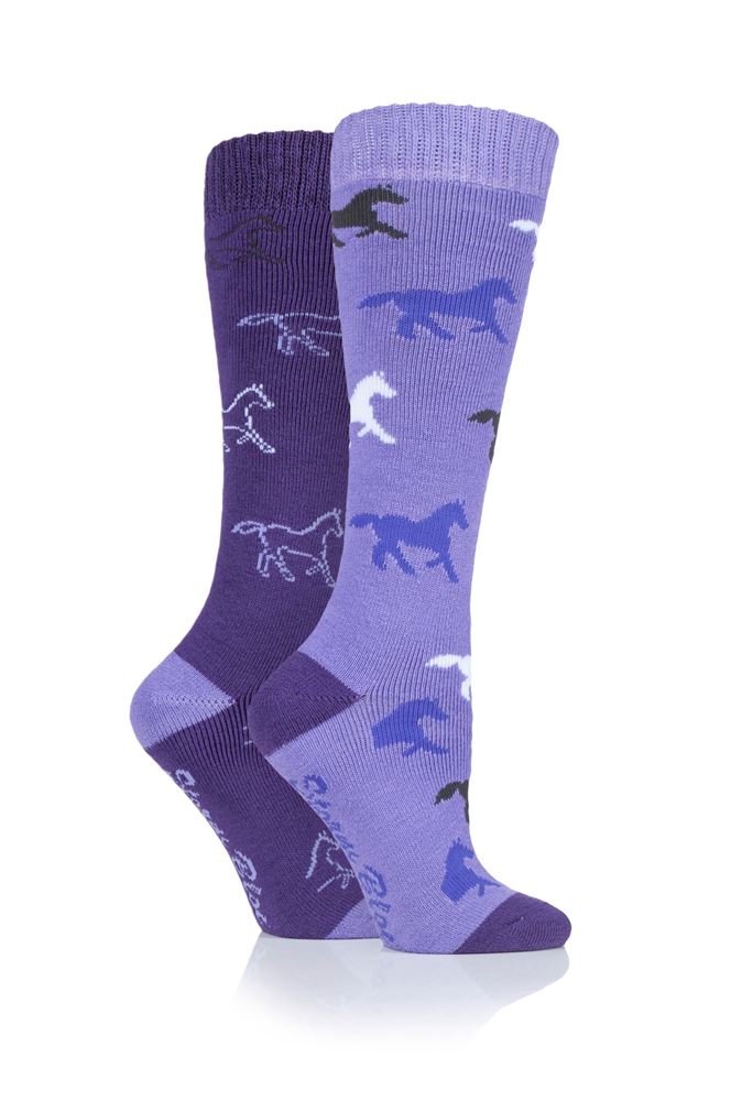 Storm Bloc Goodwood Ladies Horse Socks Twin Pack