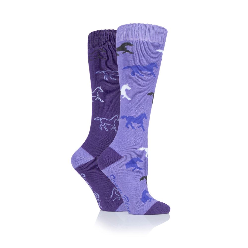 Storm Bloc Goodwood Ladies Horse Socks Twin Pack