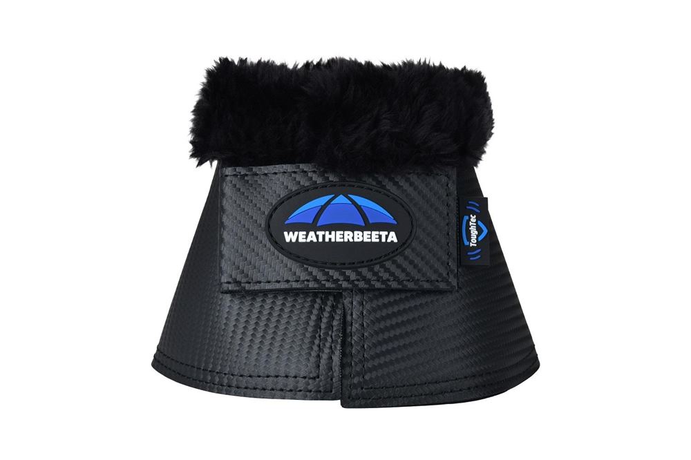 Weatherbeeta Tough-Tec Fleece Trim Bell Boot (Black)