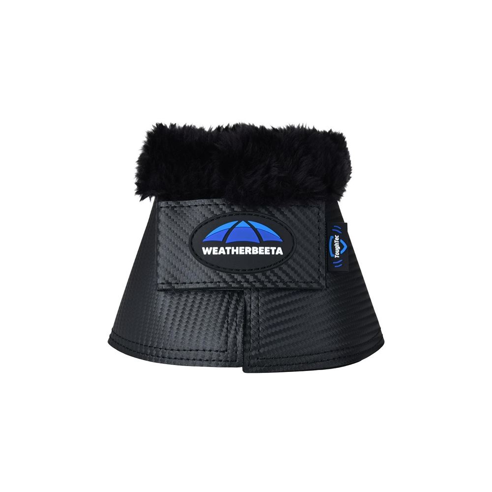 Weatherbeeta Tough-Tec Fleece Trim Bell Boot (Black)