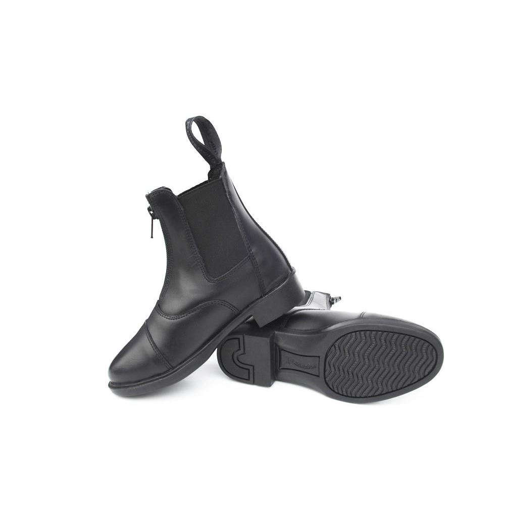 Rhinegold Boston Childrens Front Zip Paddock Boot (Black)