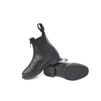 Rhinegold Boston Childrens Front Zip Paddock Boot (Black)