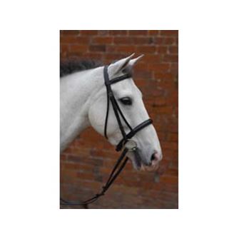 Hy Equestrian Padded Cavesson Bridle with Rubber Grip Reins