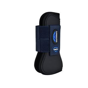 Weatherbeeta Tough-Tec Prime Open Front Boots (Black/Navy)