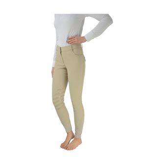 Hy Equestrian Thermal Softshell Breeches (Beige - 28") *Clearance*