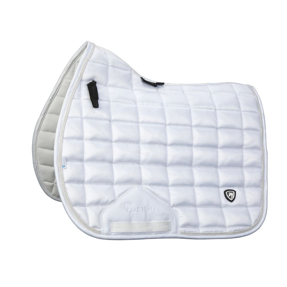Shires ARMA Eltar Satin GP Saddlecloth (White)