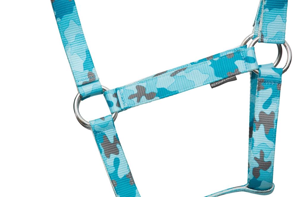 Hy Equestrian DynaForce Head Collar & Lead Rope (Pacific/Grey)