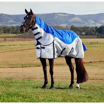 Weatherbeeta Comfitec Duo Shield Detach-A-Neck (Blue/Silver/Navy)