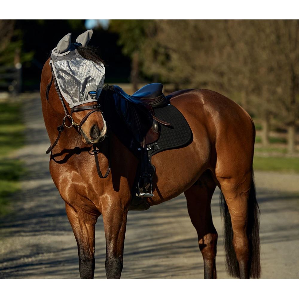 Weatherbeeta Comfitec Hexi Shield Ride On Fly Mask (Silver)
