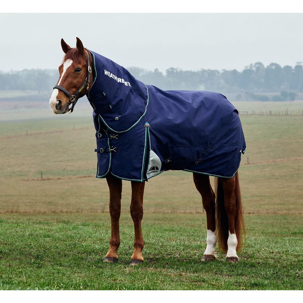 Weatherbeeta Comfitec Plus Dynamic Turnout Detach-A-Neck - 0g (Navy/Forest Green)