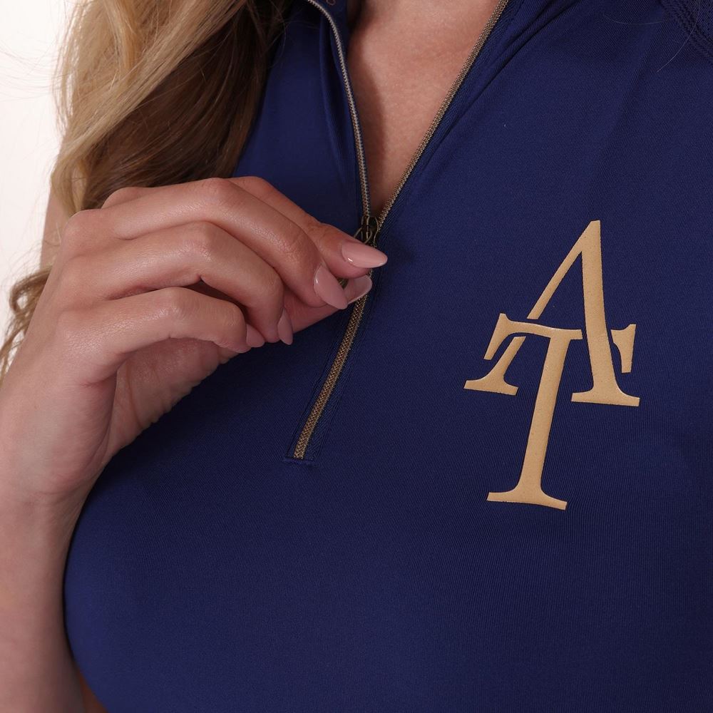 Shires Ladies Aubrion Team Sleeveless Base Layer (Navy)