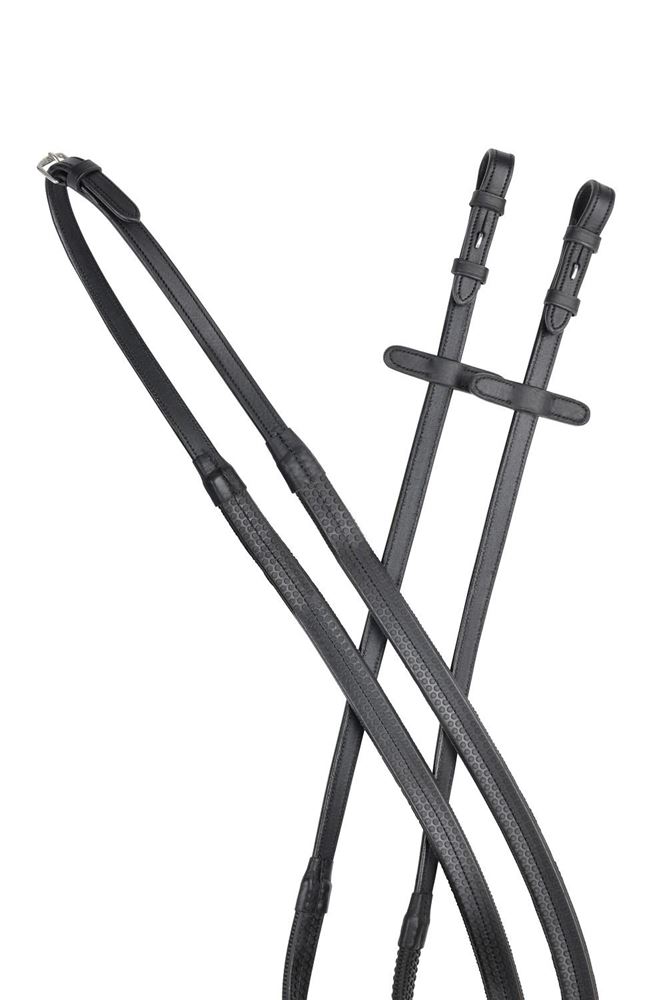 Weatherbeeta Collegiate Comfitec Opulux Plain Flat Rubber Reins