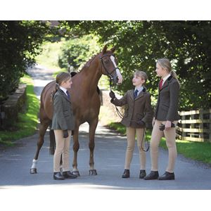 Shires Children's Huntingdon Show Jacket (Green Check)